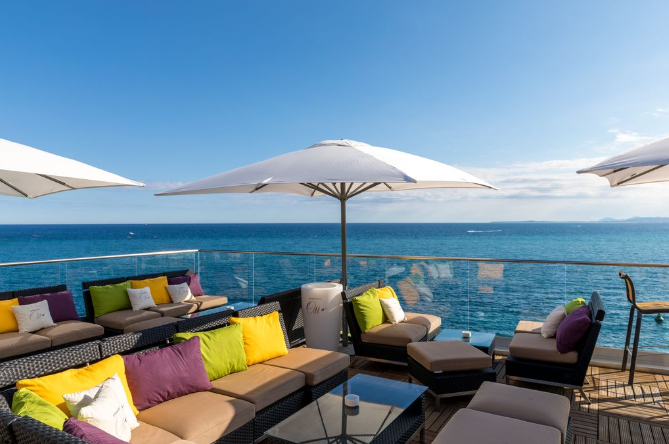 Rooftop du restaurant La Réserve à Nice