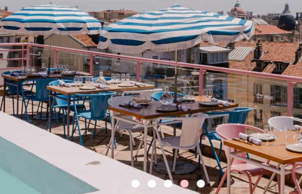 Rooftop de l'hotel Amour à Nice